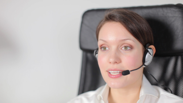 Pretty Customer Service Operator Or Secretary 1