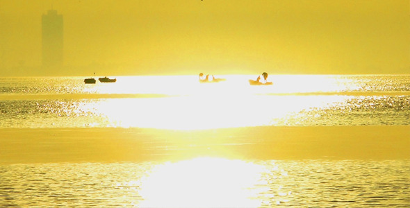 Sunset and Fishing Boat 2 alt