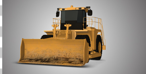 Construction Vehicle With Alpha Channel