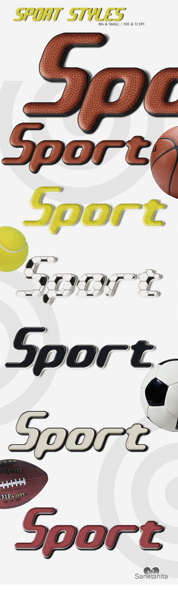 Sport Text Styles