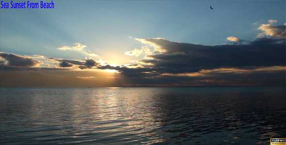 Sea Sunset From Beach