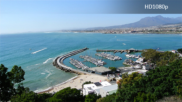 Footage of a Bay in Cape Town Showing