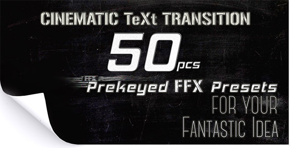 50 Cinematic Text Transition