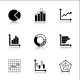 Diagram Icons Set with Reflection - GraphicRiver Item for Sale