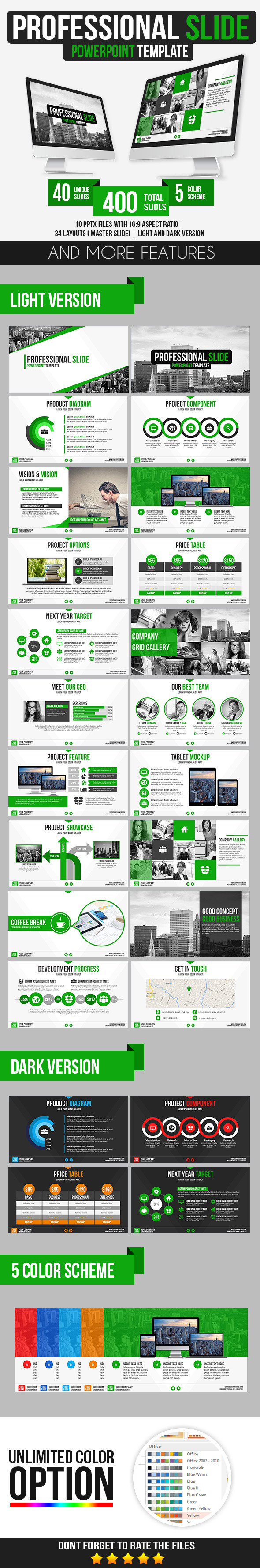Professional Slide PowerPoint Template