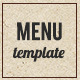 Vintage food menu - GraphicRiver Item for Sale