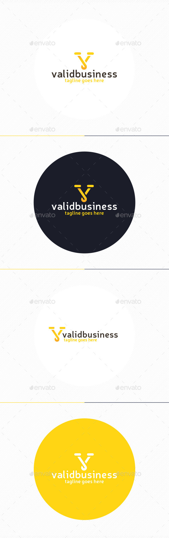 Valid Business Logo • Letter V