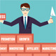 Businessman with Components of Business - GraphicRiver Item for Sale