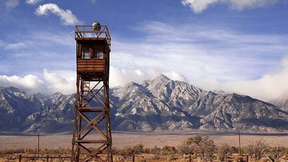 Guard Tower Searchlight Manzanar Historic Site