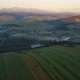 Agriculture Fields and Tatra Mountains Above Fog of Dunajec River in Pieniny - VideoHive Item for Sale