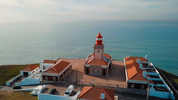 Cabo Da Roca Lighthouse Complex At Atlantic Coast
