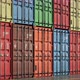 Loopable Move of Long Focus Camera along Rows of Cargo Shipping Containers - VideoHive Item for Sale