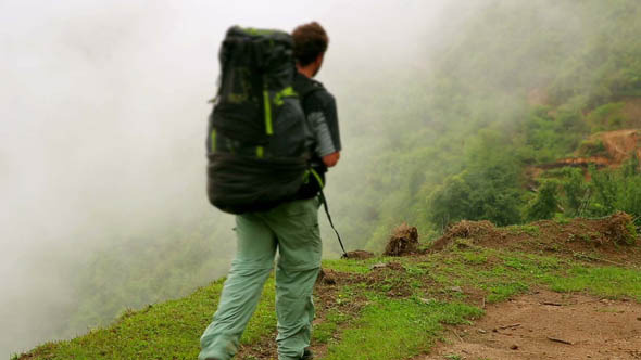 Trekking At Himalayan Mountain alt