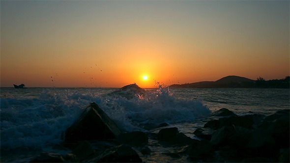 Sunset in Ocean