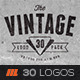 30 Vintage Logo Badges - GraphicRiver Item for Sale