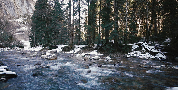 Mountain River in Gorge 3
