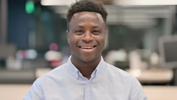 Portrait of African Businessman Smiling at Camera