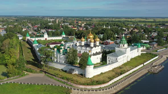 Aerial View of Ipatievsky Monastery in Kostroma