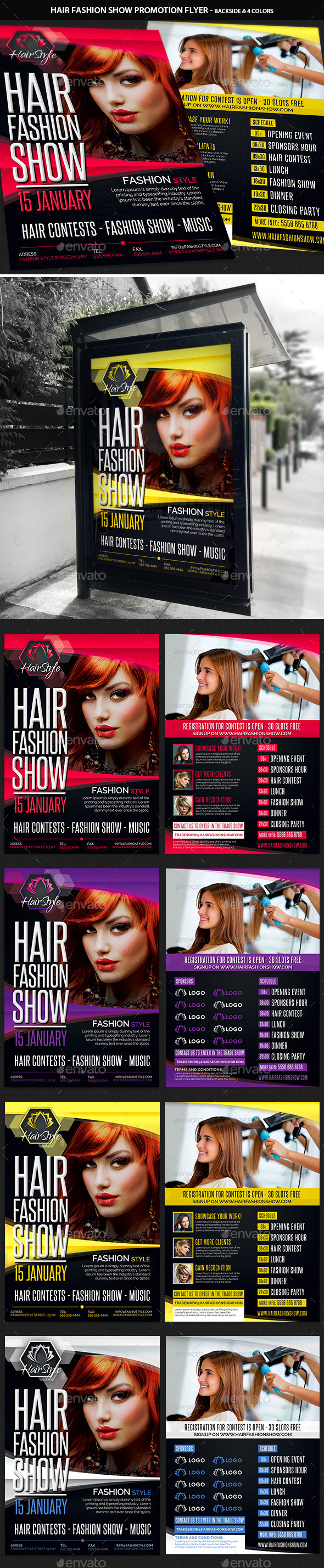 Hair Fashion Show Promotion Flyer