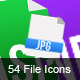 56 File Icons - 2 Versions Included! - GraphicRiver Item for Sale