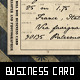Vintage ticket Business Card - GraphicRiver Item for Sale