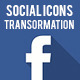Social Icons Transformation (With Long Shadow) - VideoHive Item for Sale