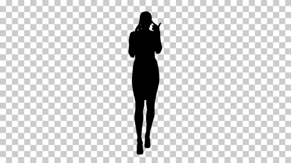 Silhouette Woman, Alpha Channel