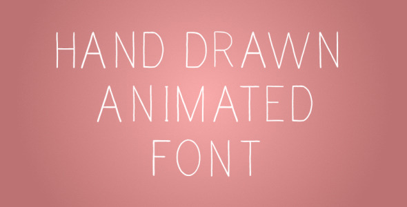 Hand Drawn Animated Font