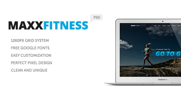 Maxx Fitness PSD Template