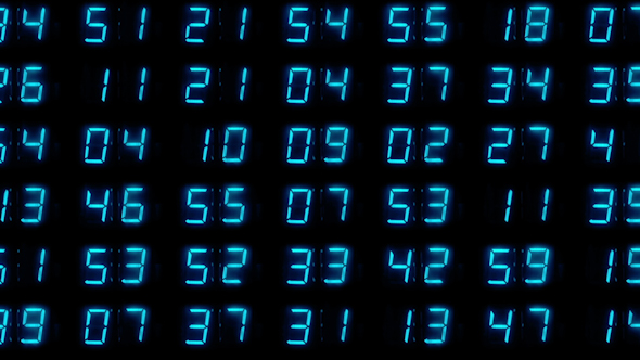Led Time Clock Counter Videowall 8