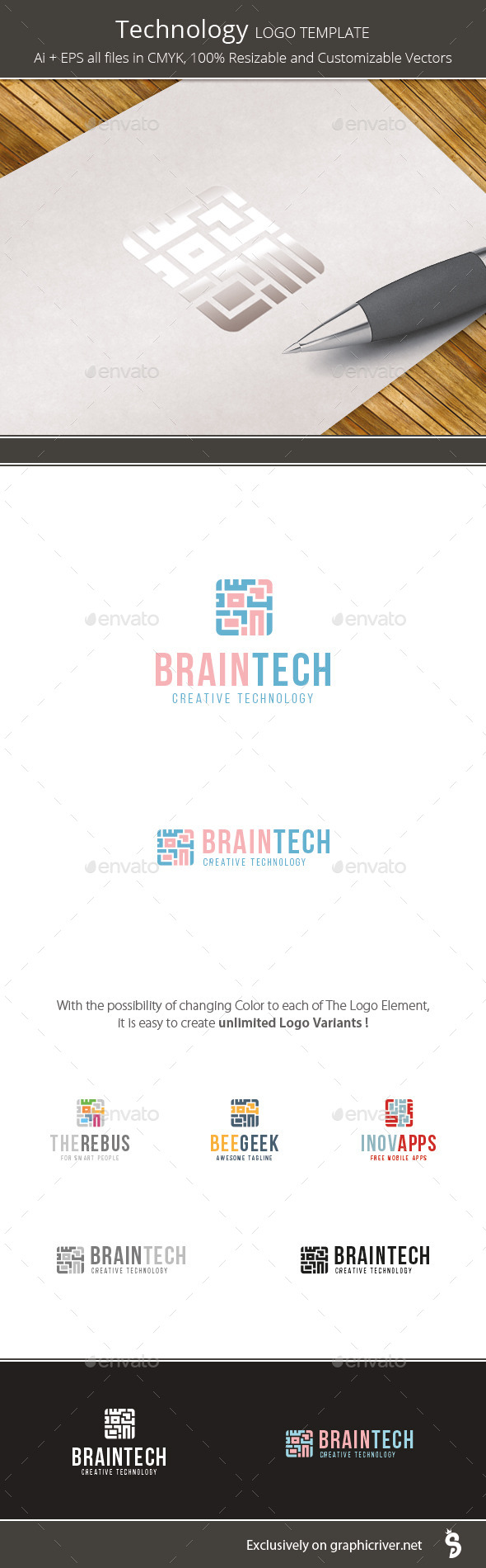 Technology App - Logo Template