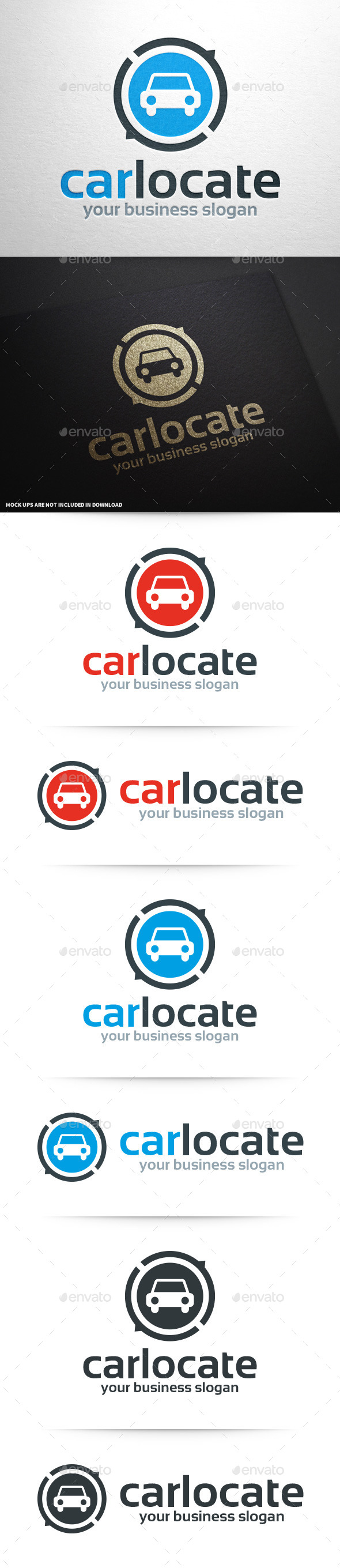 Car Locate Logo Template