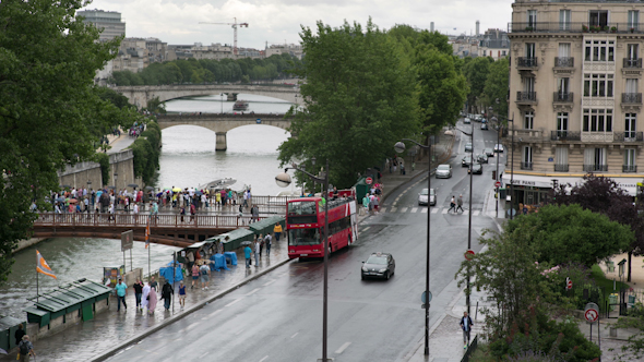 Notre Dame Side Street, Paris France 1