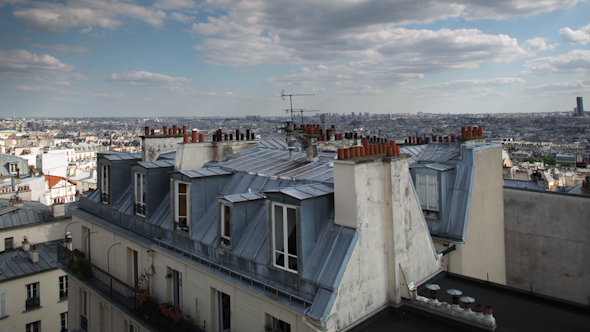 Paris Rooftops In Montmatre