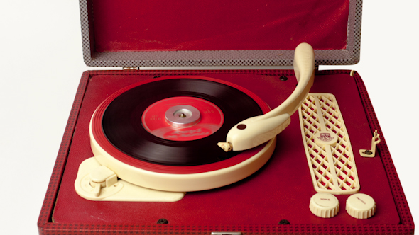Portable Vintage Record Player 2