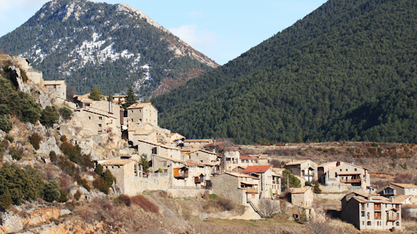 Pyrenees Mountains Village 2