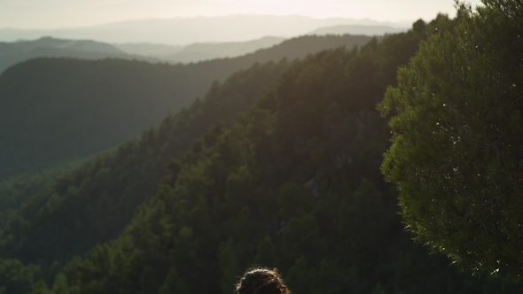 Yoga Teacher, Amazing Sunset, Mountain Clifftop 16