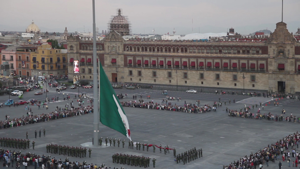 Zocalo Flag Mexico City Flag Change 3