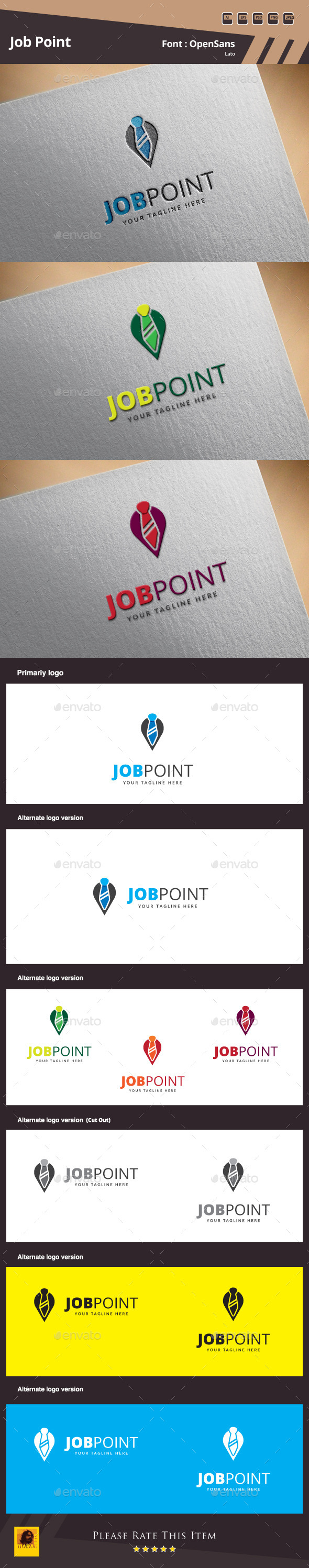 Job Point Logo Template