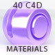 40 Design Materials for C4D II - 3DOcean Item for Sale