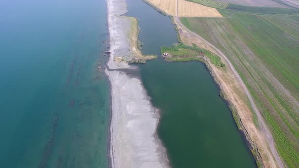 Real Natural Shoreline Lake