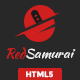 Red Samurai HTML5 and CSS3 Responsive Template - ThemeForest Item for Sale