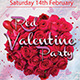 Red Valentine Party Flyer - GraphicRiver Item for Sale