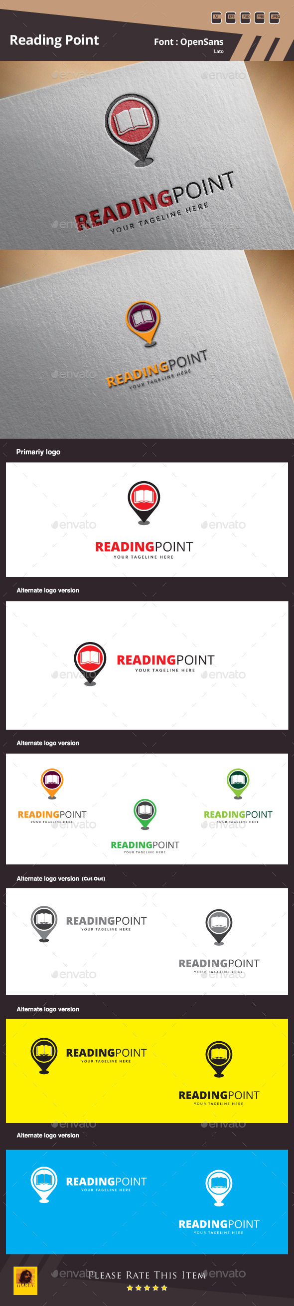 Reading Point Logo Template