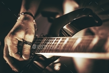 hoto. Rockman Guitar Player Music Theme.