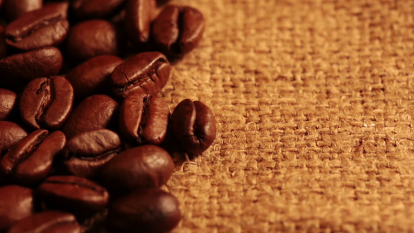 Coffee Beans and Burlap