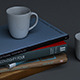 Stack of books with two mugs - 3DOcean Item for Sale