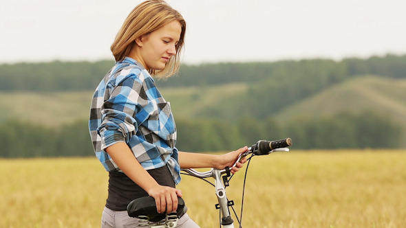 Girl With Bicycle 7 alt