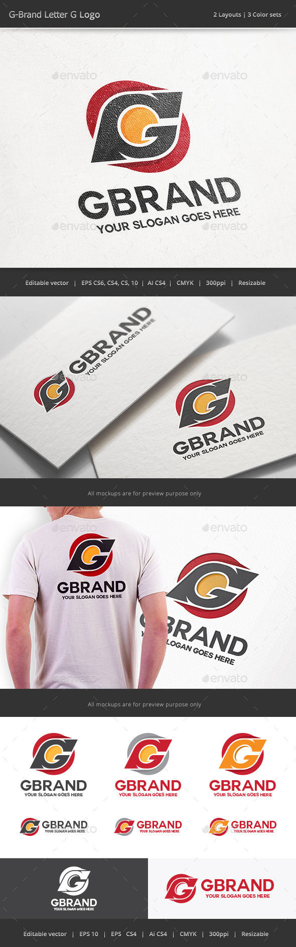 G Brand Letter G Logo