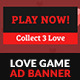 Valentine Love Game GWD HTML5 Ad Banner - CodeCanyon Item for Sale